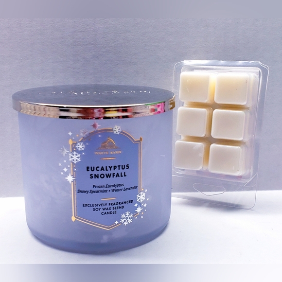 EUCALYPTUS SNOWFALL -Bath & Body Works Candle Wax Melts- $8 per pack - Picture 6 of 9